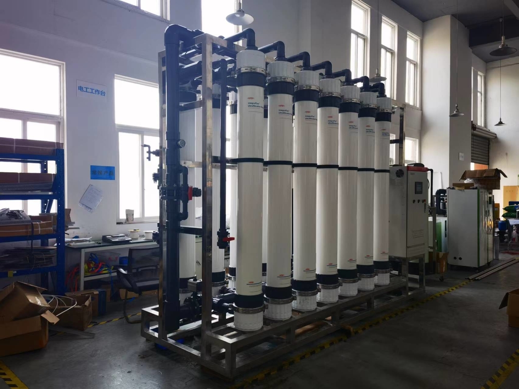 ตัวกรองเมมเบรน 65000lph UF บำบัดน้ำอัตโนมัติเต็มรูปแบบ