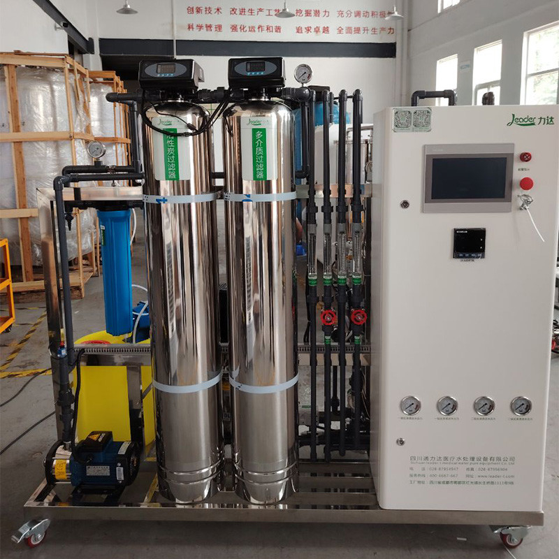 500LPH ความจุ โรงงานปลูกน้ํา EDI Double Pass อุปกรณ์ประกอบด้วย Vontron / DOW / Toray Ro Membrane