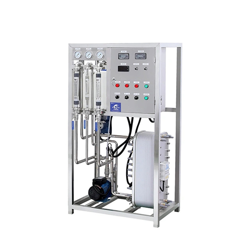 5TPH FRP / SS Ro ระบบบำบัดน้ำแบบ Reverse Osmosis สองขั้นตอน