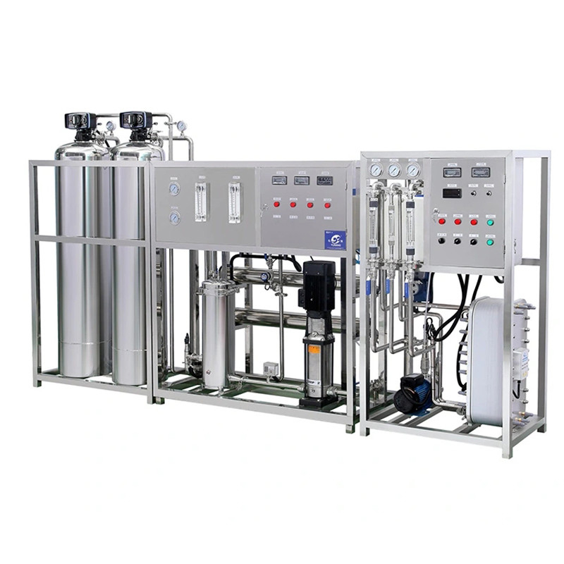 5TPH FRP / SS Ro ระบบบำบัดน้ำแบบ Reverse Osmosis สองขั้นตอน