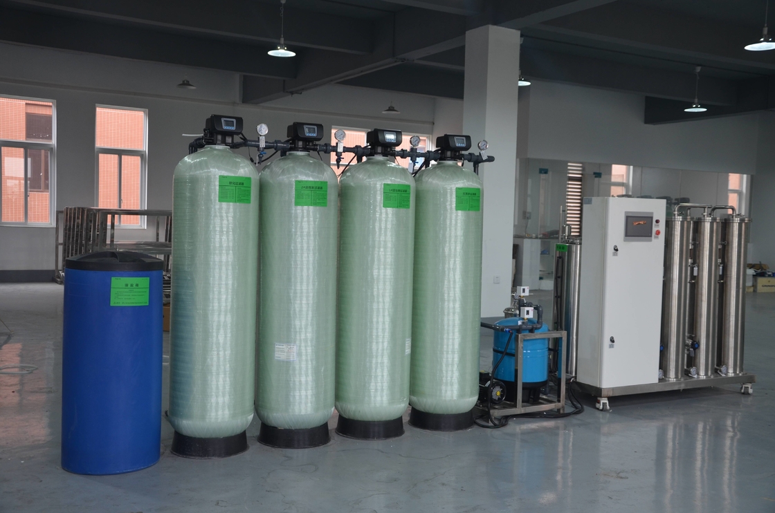 10TPH Double Pass RO ระบบสองขั้นตอน Ro Reverse Osmosis Water Treatmen Plant