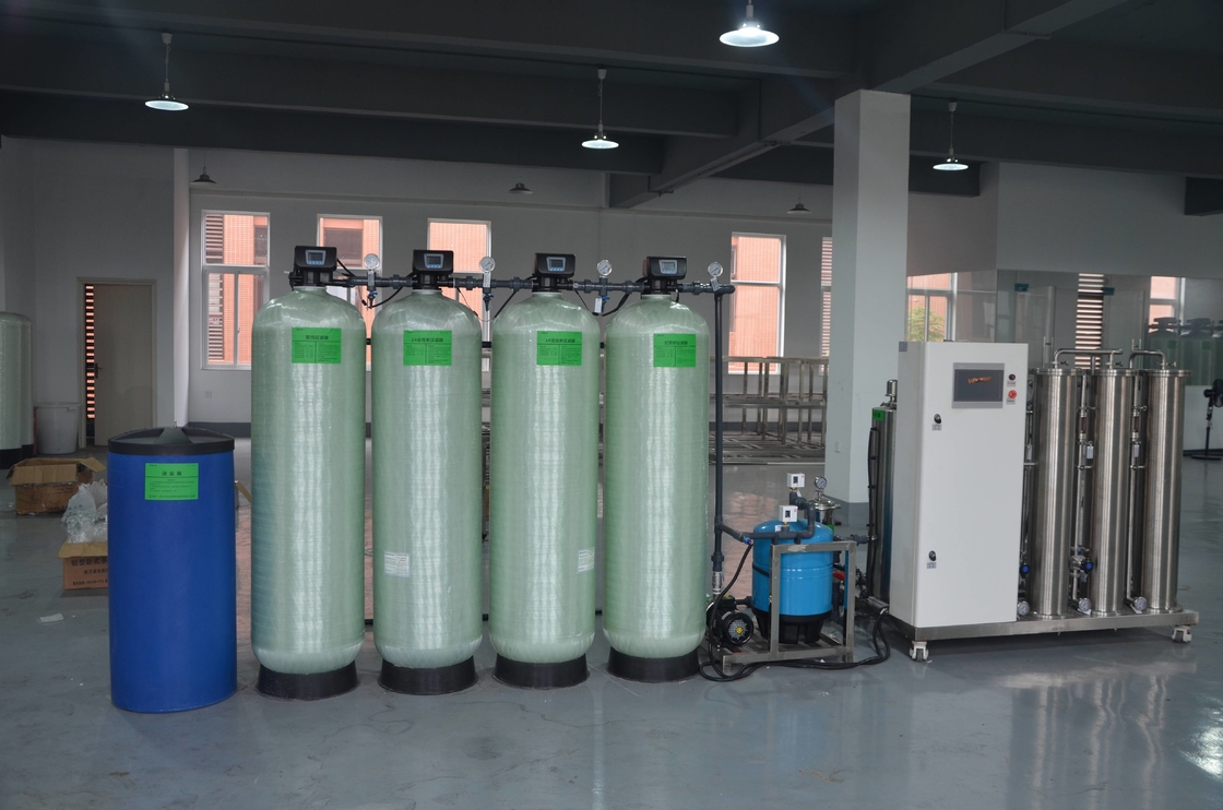 10TPH Double Pass RO ระบบสองขั้นตอน Ro Reverse Osmosis Water Treatmen Plant