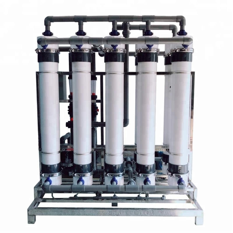 500lph Ultrafiltration Water Treatment Plant ฟิลเตอร์เมมเบรนอุตสาหกรรม Ultrafiltration