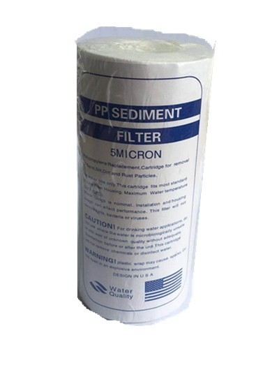 ไส้กรอง PP ละลายตะกอนเป่าฝ้ายน้ำกรอง pp ไส้กรองพร้อมอุปกรณ์เสริมระบบ RO 5 ไมครอน