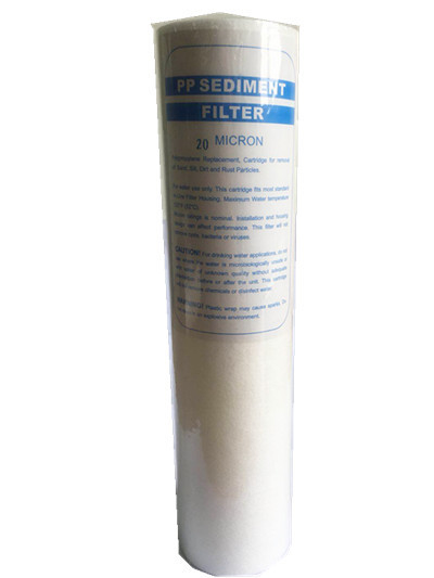 ตัวกรองความลึก / PP Spun Filter Cartridge / Melt Blown Filter Cartridge สำหรับระบบน้ำอุปกรณ์เสริมระบบ RO
