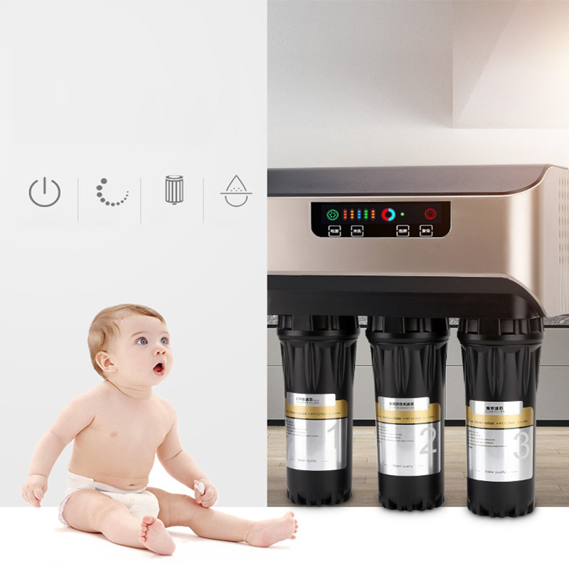 ห้องครัวใช้ระบบกรองน้ำดื่มระบบ Reverse Osmosis 95% Ro Filtration