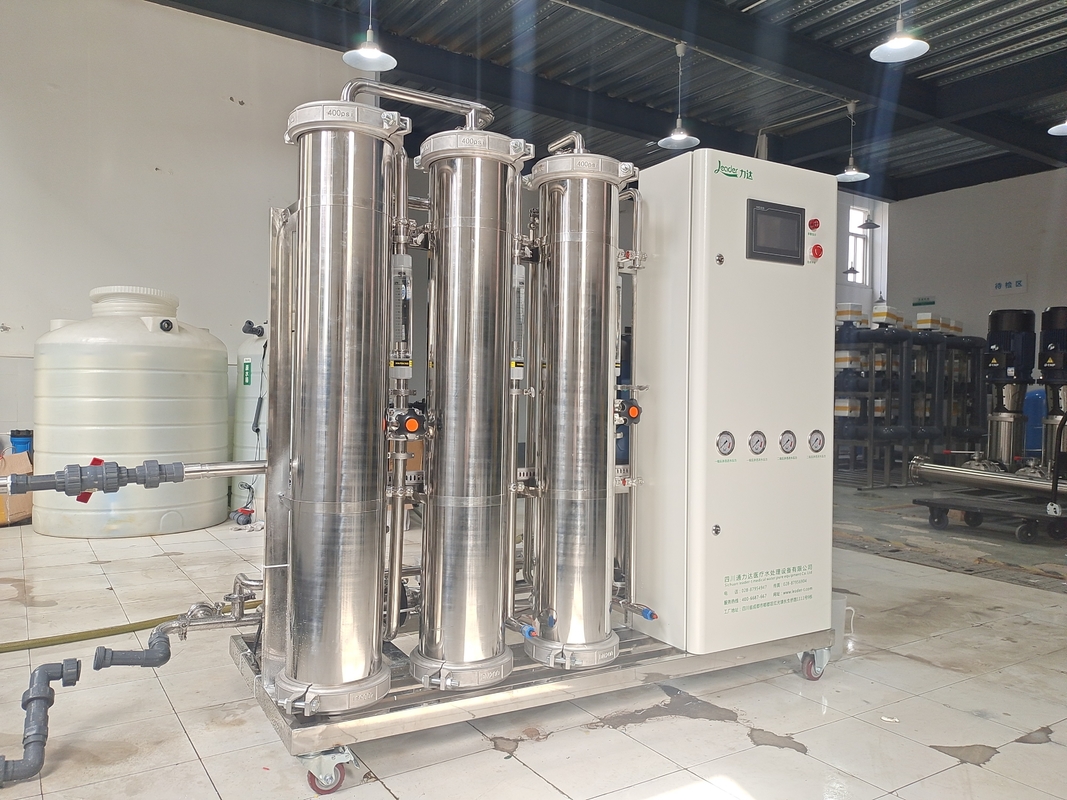ระบบ Reverse Osmosis สองขั้นตอน 1200LPH สำหรับการกลั่นน้ำทะเล