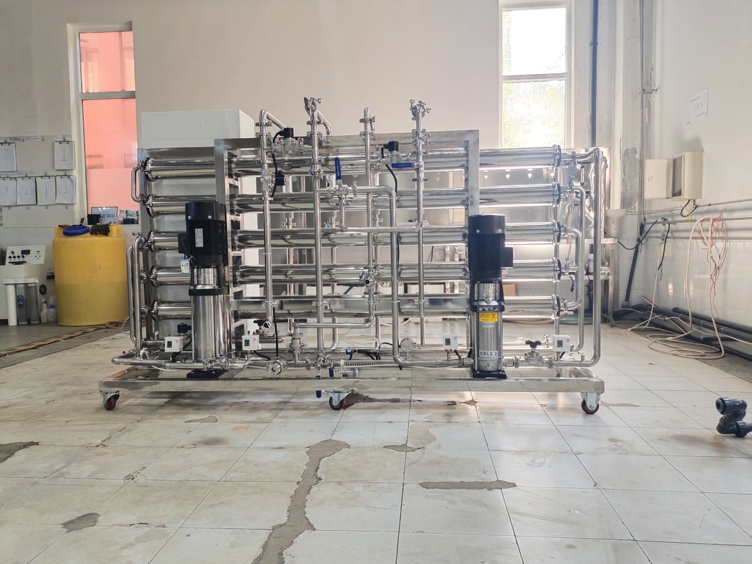 ระบบบำบัดน้ำระบบ Reverse Osmosis สองขั้นตอน RO Plant 1000Lph
