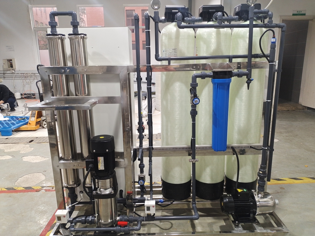 ระบบกรองน้ำดื่มเครื่องบำบัดน้ำดื่ม 500Lph สำหรับ RO Plant